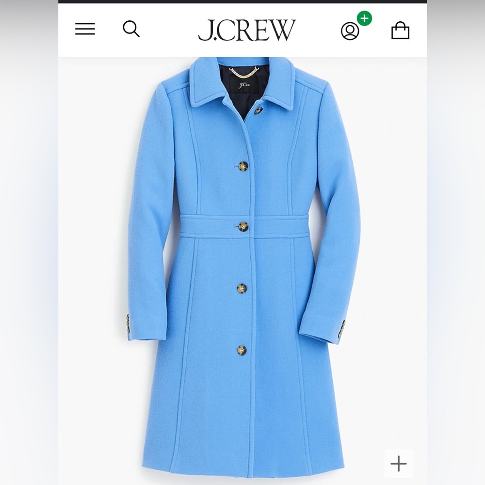 J. Crew Blue Women's Coat Size 2 Tall